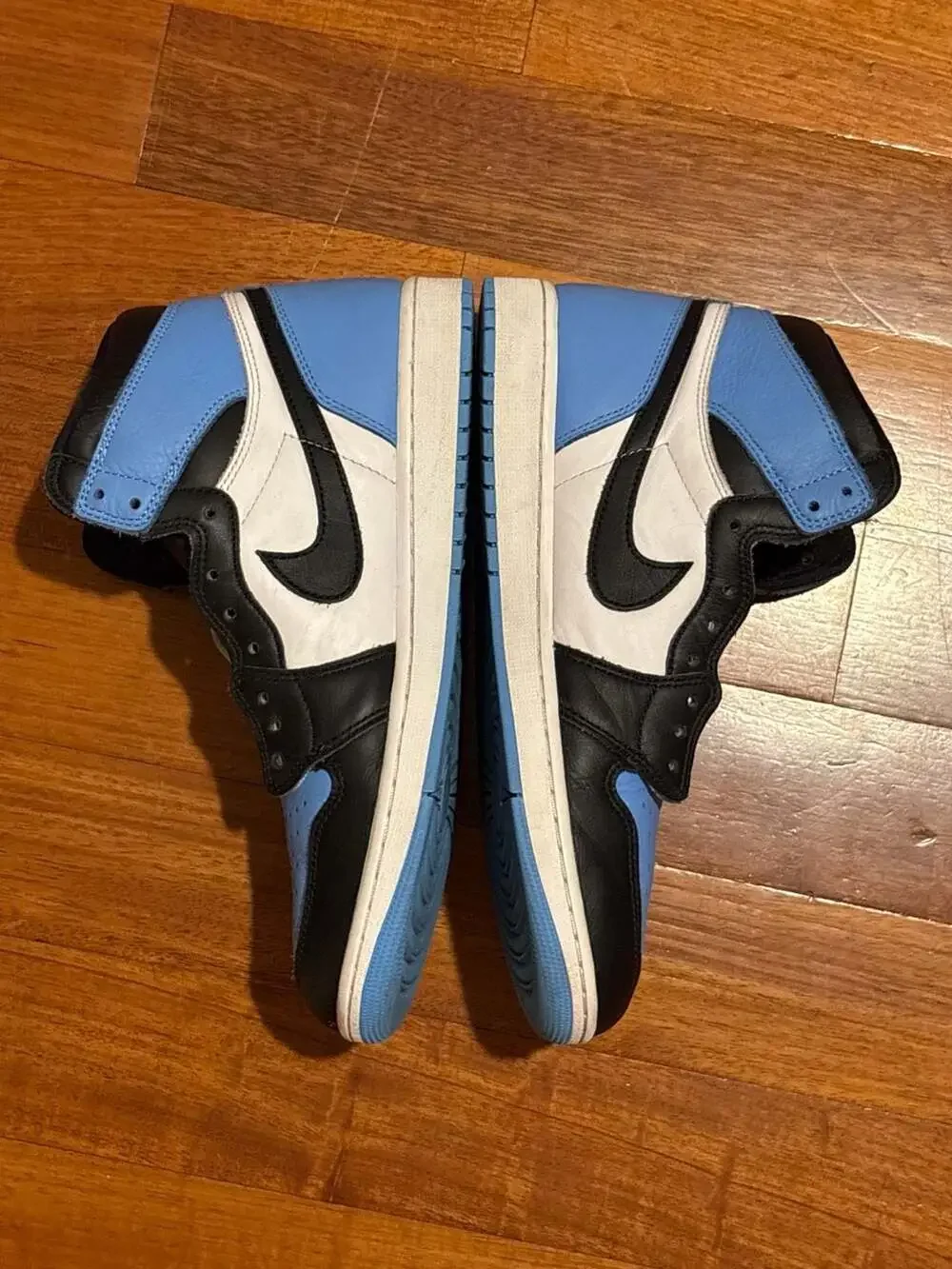 Nike Air Jordan 1 Retro High OG 'UNC Toe' University Blue/Black-White Size 12